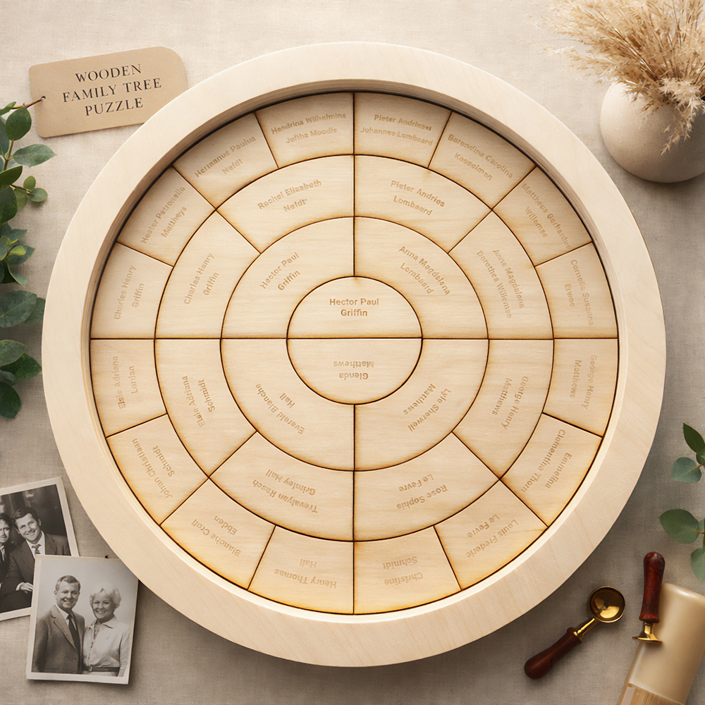 Posteritree puzzle — top view